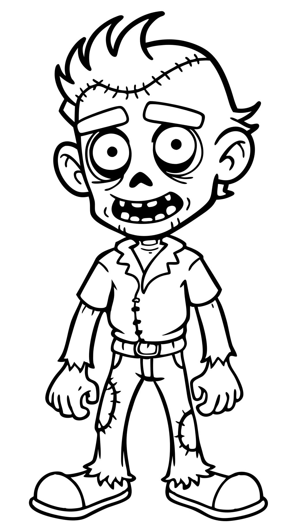 disney zombie coloring pages